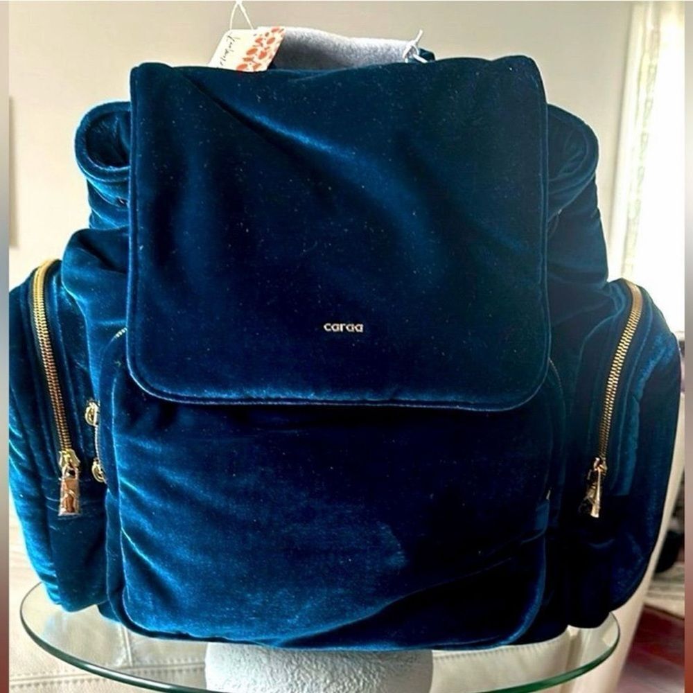 Free People X Caraa Velvet Cirrus Backpack